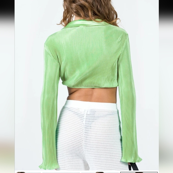 PRINCESS POLLY "Venga" Long Sleeve Front Tie Top ~ NWOT - Picture 4 of 13